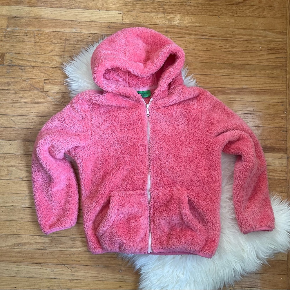 Mountain Warehouse Girls 7/8 Coral Fuzzy Jacket
